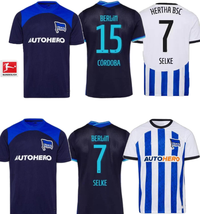 

22 23 Hertha BSC Soccer Jerseys PIATEK 2023 2022 DARIDA CUNHA Football Shirt DILROSUN Berlin LUKEBAKIO DUDA home away jersey sets, Black