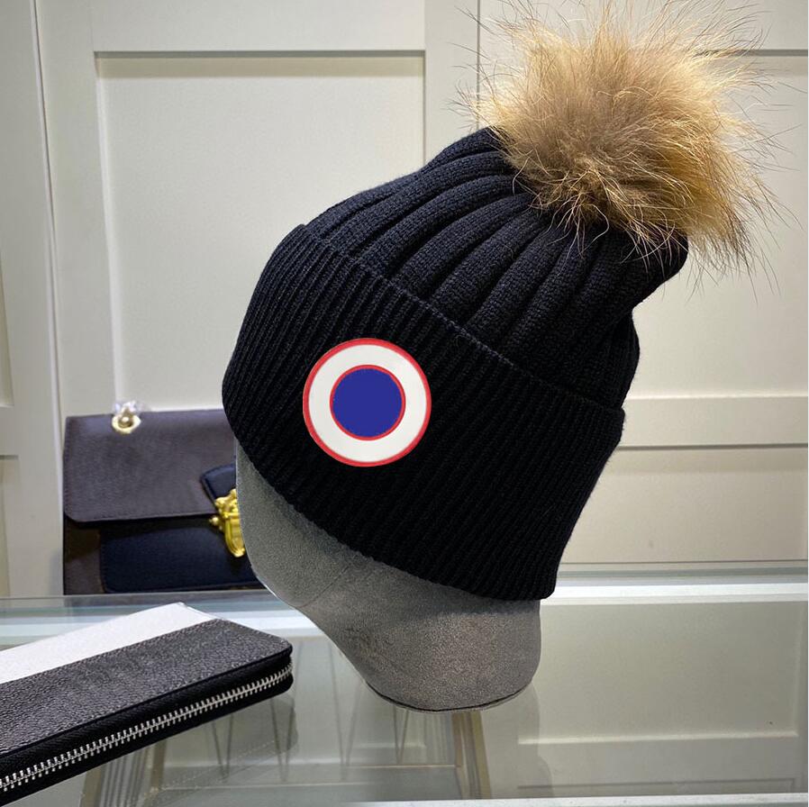 

Winter Skull Caps Knitted Hat Designer Beanie Cap for Men Woman Designer Hats 9 Colors High Quality, C9