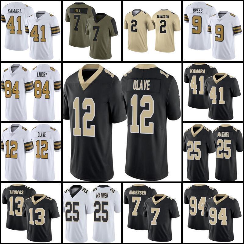 

Jersey Jarvis Landry 12 Chris Olave 32 Tyrann Mathieu 41 Alvin Kamara football 9 Drew Brees 7 Taysom Hill''Nfl''Jersey 2 Jameis Winston 13 Michael Thomas, Men jersey