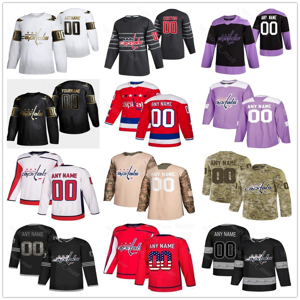 

Ice Hockey Jerseys Washington Capitals Jersey Mens Women Kid Tom Wilson Braden Holtby Jakub Vrana Nick Jensen Radko Gudas Michal Kempny Hock, As photo 2