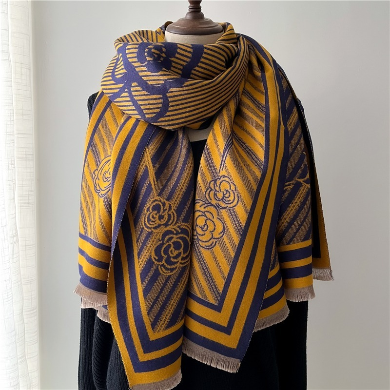 

Winter Cashmere Scarf for Women Shawl Print Warm Thick Scarves Blanket Pashmina Neckchief Bufanda Echarpe Bandana