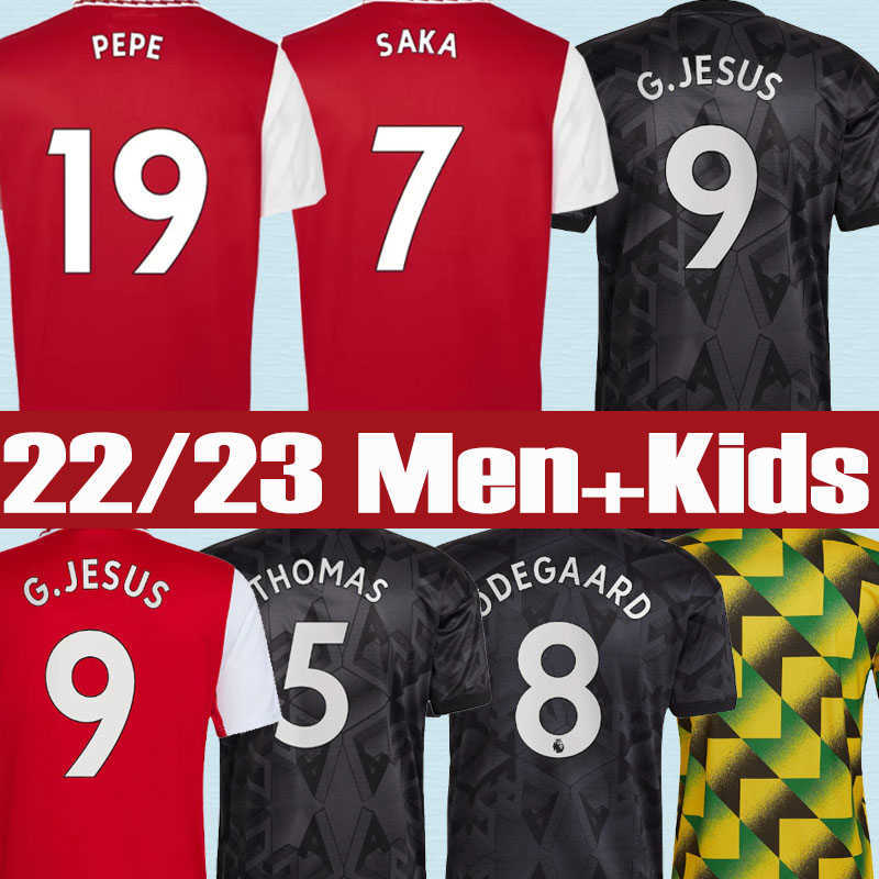 

soccer jerseys Fans THOMAS MARTINELLI TIERNEY 2022 2023 football shirt Men ODEGAARD SAMBI, 22 23 away