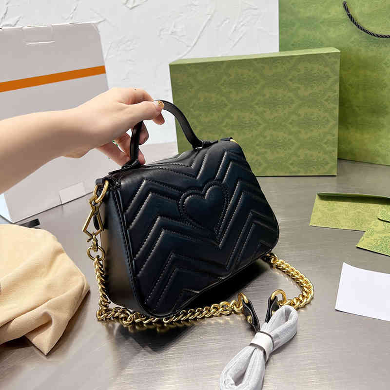 

luxury handbag shoulder bag designer crossbody bags for women purse Fashion Classic Solid Color Chain Messenger Bags 220903, Gbag red