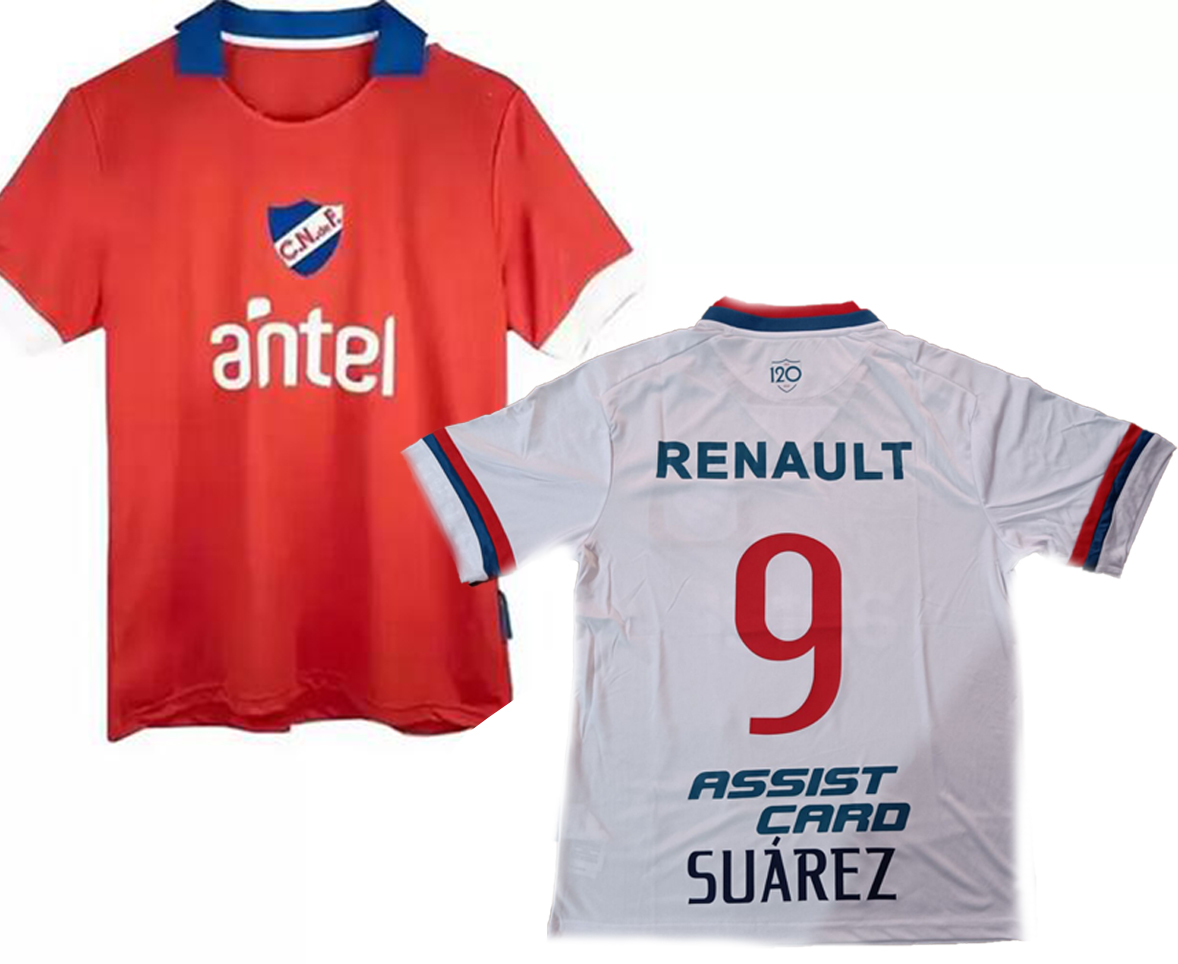 

22-23 Uruguay Soccer Jerseys Nacional Club 9 Suarez Thai Quality Customized local online store yakuda wholesale wear E. Gigliotti B. Ocampo F. Fagundez Design Your Own, 22- 23 home white