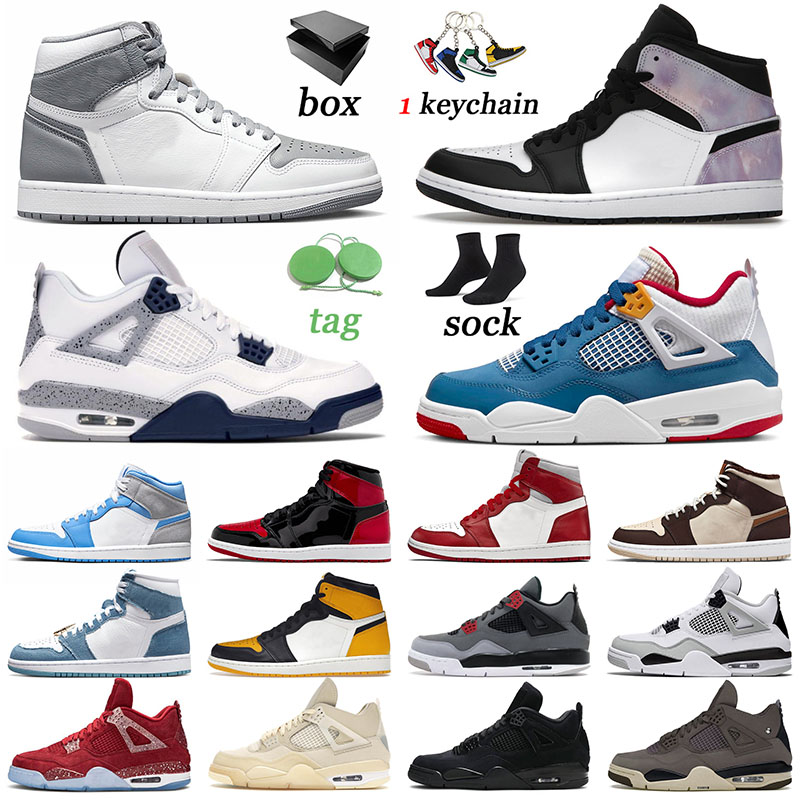 

Designer 4 basketball shoes sports offs white j4 1 yellow toe canvas stage haze violet ore j1 denim military black cats 1s 4s jumpman zen, 36-47 black royal