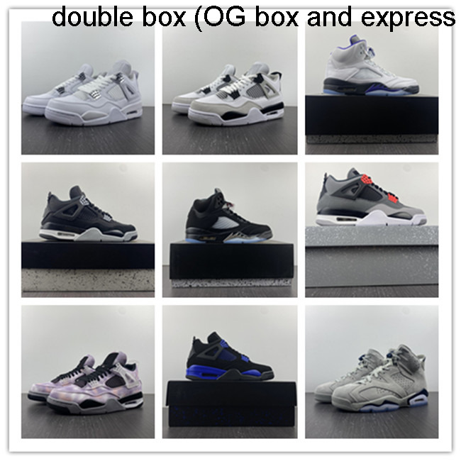 

with double box 3days shipout basketball shoes basketball shoes 4s 5s 11S Men trainers sports Sneakers top quality with box MALE size 4-13