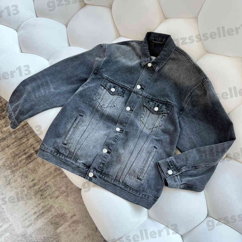 

Designer Womens Jacket Vintage Embroidered Denim Jackets Back Classic Logo Embroidery Designer Jacket Luxury Womens Clothing 0912