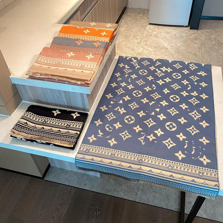 

23ss 5colors Wholesale Winter Scarf Designer Scarves Fashion Luxury Long Neck Winter Wool Women Scarve Landscape Print Pashminas