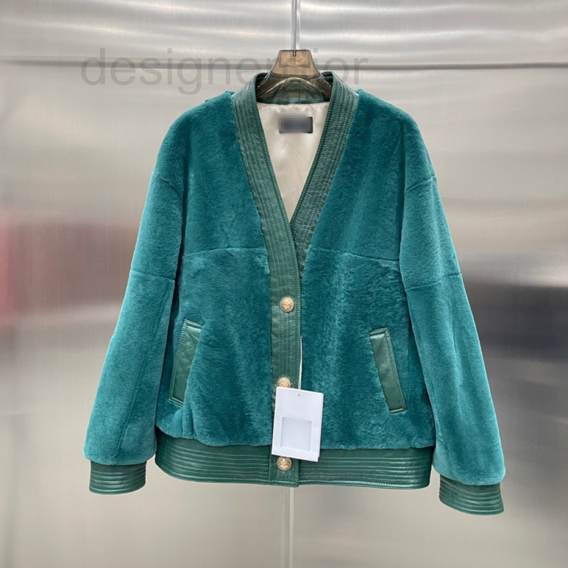 

Women's Jackets designer Xiangjia 2021 Haining winter NEW Angora brushed fur integrated leather contrast contour coat women 3UAZ, 2# packing bag