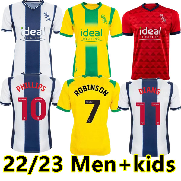 

22 23 WEST Bromwich Soccer Jerseys LIVERMORE DIANG BRUNT Albion football shirt 2023 2022 Robson-Kanu PHILLIPS home away 3rd Men Kids Kits sets uniforms, 22/23 3rd