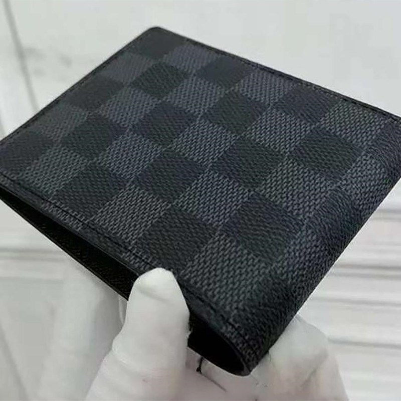 

Classic Unisex Purse Shopping Coin Purse High Quality Leather Wallet Card Holder Luxury Brand With Box, Cross pattern