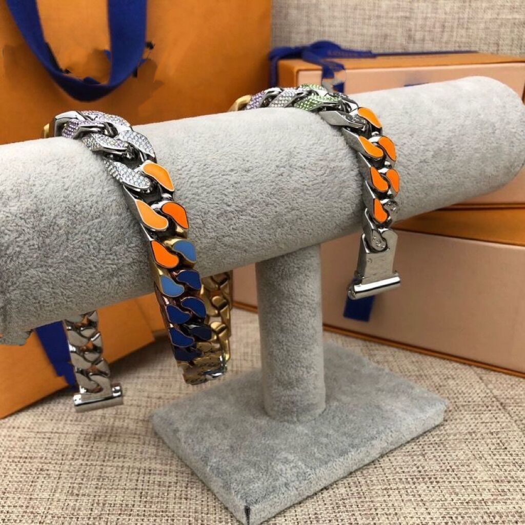 

Fashion charm Chains Designers Necklace chelsea Blue sky white clouds and macarone colors Unisex Necklaces Bracelet for Men Women Jewelry