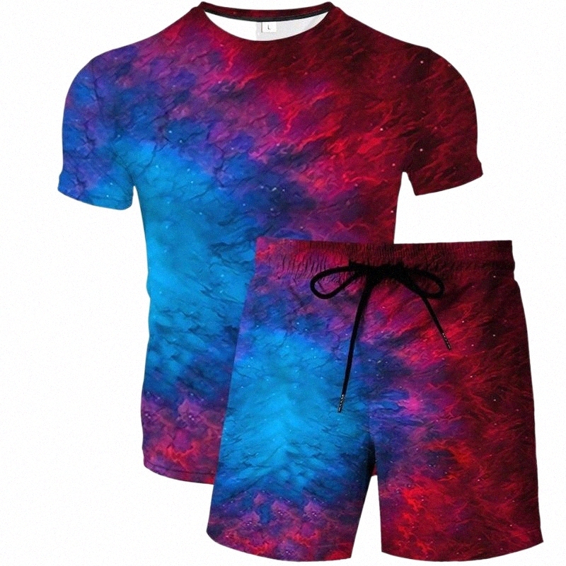 Men's Tracksuits men's Tracksuits Summer Sportwear Oversized Casual Men Sets Short Outfits T Shirt And Shorts Male Tracksuit Set Men -image-798372116