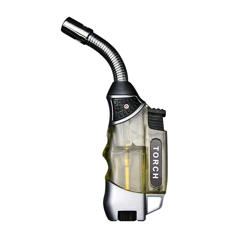 

Portable Metal Lighter Hose Spray Gun Welding Butane Gas Torch Cigarette Lighters Windproof Cigar Lighter Kitchen Ignition Tool