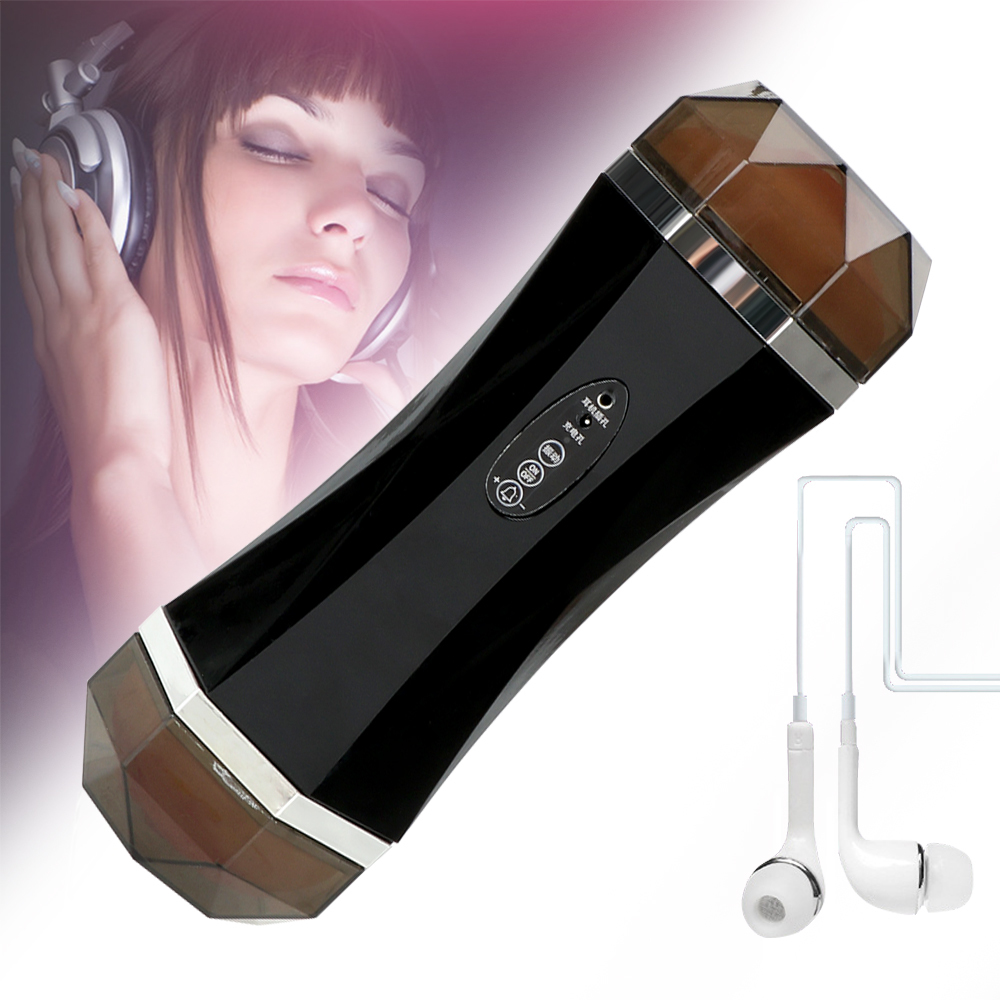 Articles de beauté Real Pussy Playjob automatique sucer la masturbation masculine avec une voix de silicone Vagin Vagin Casse sexy