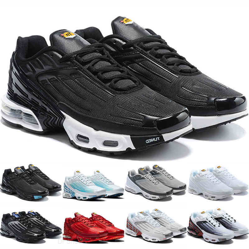 

WITH BOX designer black white tn Plus 3 III Running Shoes Chaussures Triple Red Hyper Blue Grey Outdoor Sports Womens Mens Trainers Sneakersscarpa, #14