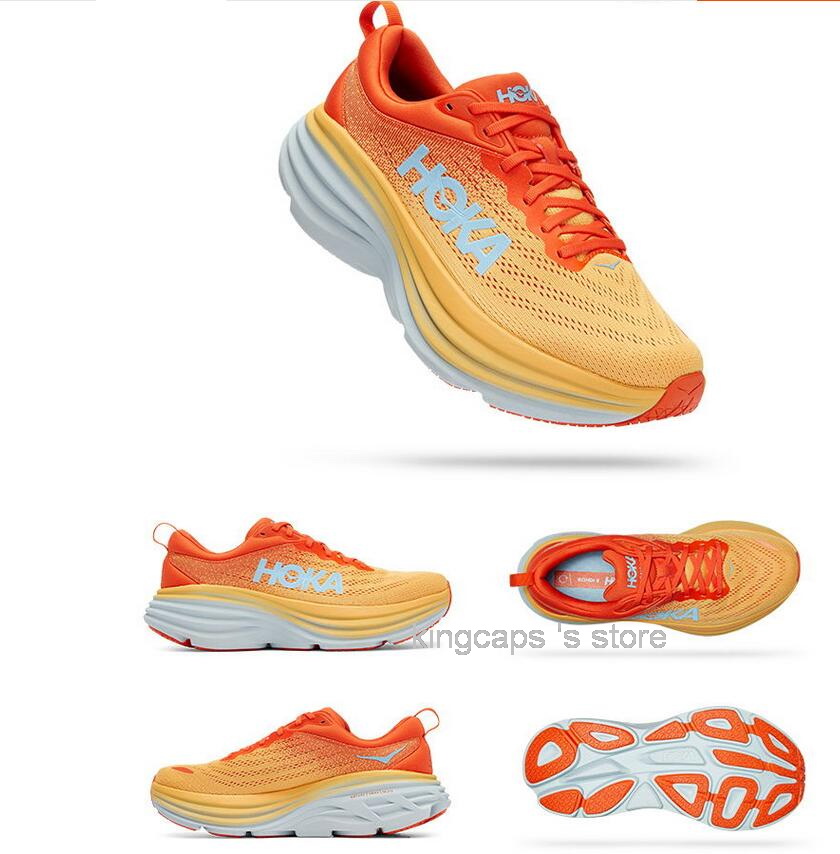 

Hoka One Bondi 8 Road Running Shoes Lightweight Cushioning Long Distance Runner Shoe Mens Womens kingcaps Sneakers Dropshipping Accepted lifestyle, Shm