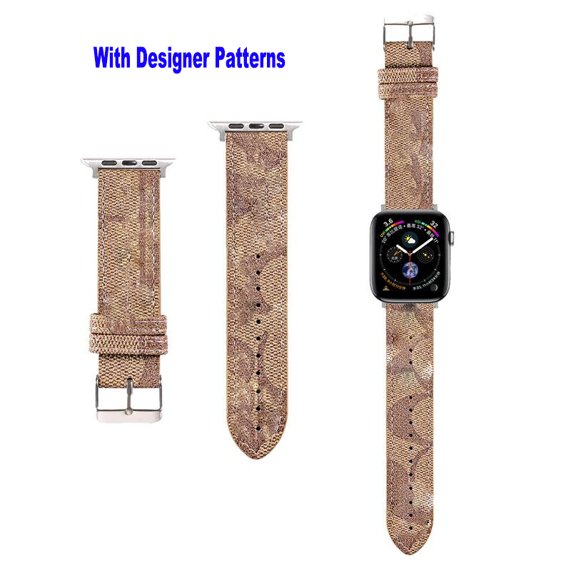 

Designer WatchBand Straps for Apple Watch Band 45mm 44mm 42mm 41mm 40mm 38mm Luxury Retro Stylish PU Leather Hypebeast Wrist Strap iWatch SE iWatch Series 7 6 5 4 3 2 1