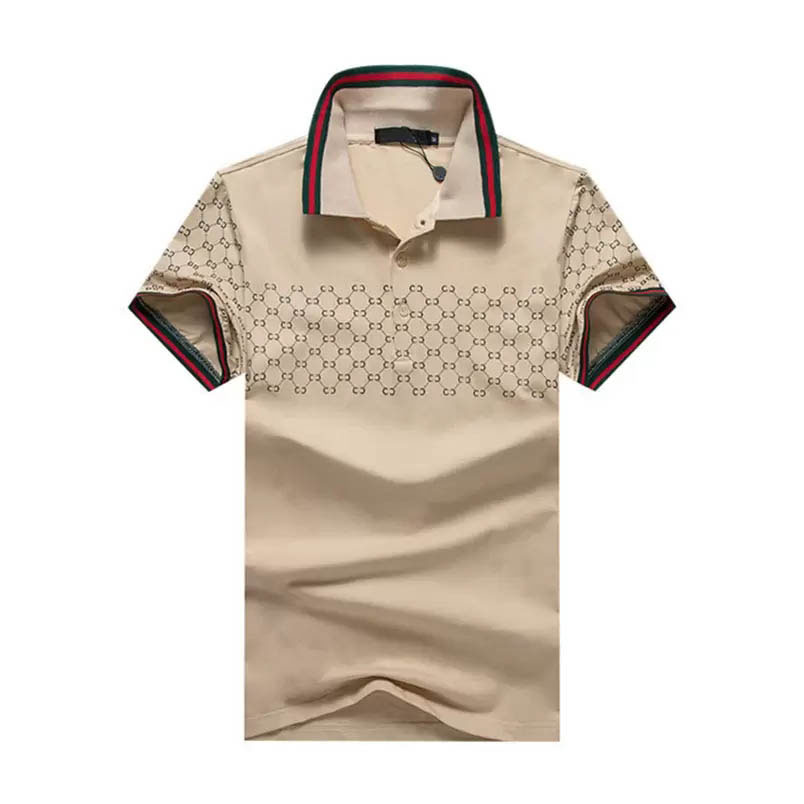 

2023SS Italy Mens Designer Multi Embroidery Polo Shirts Man Fashion Design Ribbed Sleeves Split Hem Stretch Polos Top M-3XL