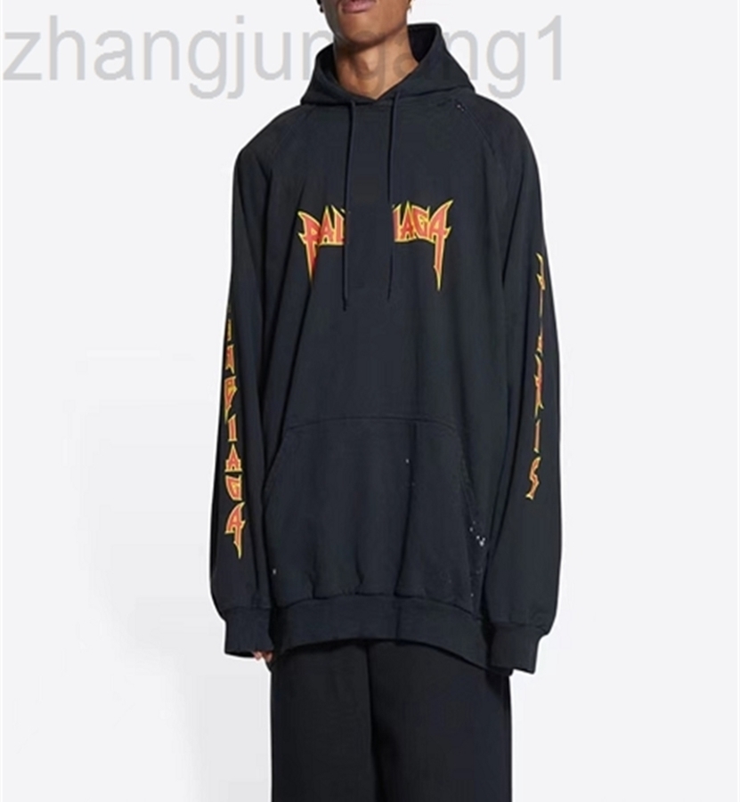 Version 222SS Paris Fashion BB Designer Hoodie Luxury Balenciga Classic European Fashion Pure Cotton B Jacker Hooded