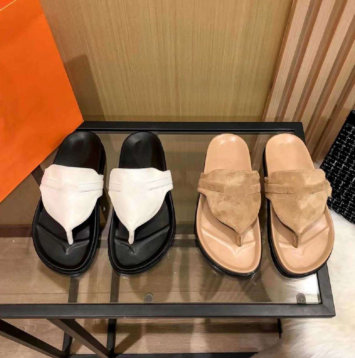 

High Quality New Style Lady Outdoor Slipper Luxury Thick-Sole Flip Flops Slippers Designer Womens Leisure Sandals Summer Beach Shoes Sandal With original box