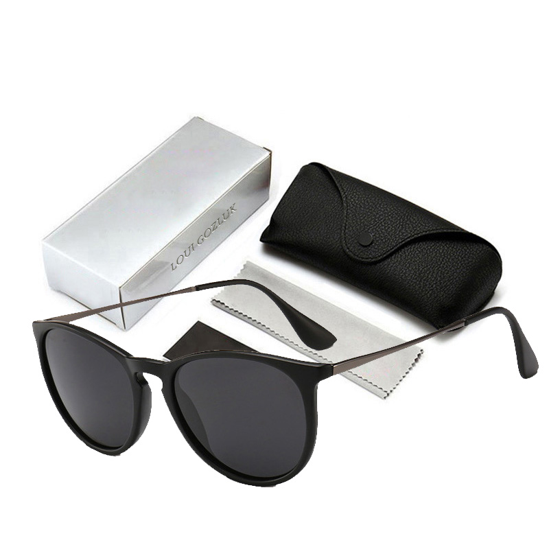 

Ray Brand Designer Mirror Erika Sunglasses Women Vintage Ban Round Sun Glasses Female Fashion Mirrored Eyewear 4171