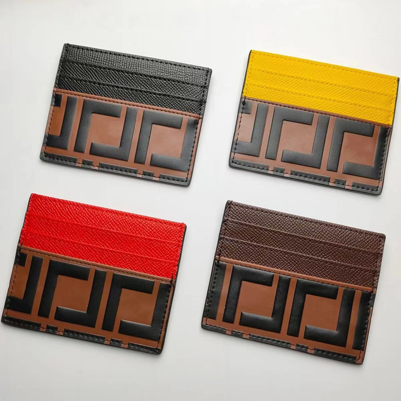 

Top Designer Calfskin Card Holders Mens Wallet Womens Purses High Quality Genuine Leather Double Sided Passport Travel Document Credit Cards Wallet Bag With Box, Orther styles