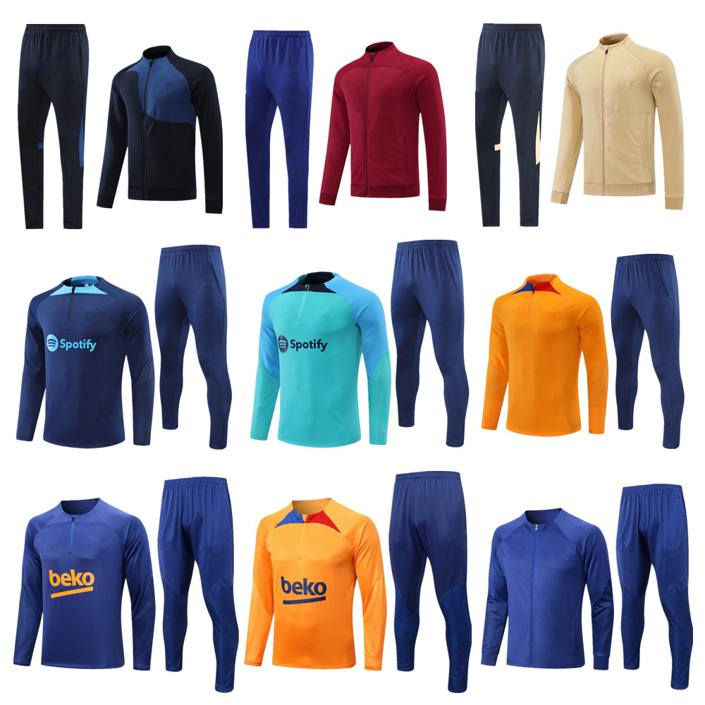 

2022 LEWANDOWSKI football tracksuit Jacket PEDRI ANSU FATI soccer training suit futbol 22/23 survetement foot chandal tuta jogging MEN AND KIDS
