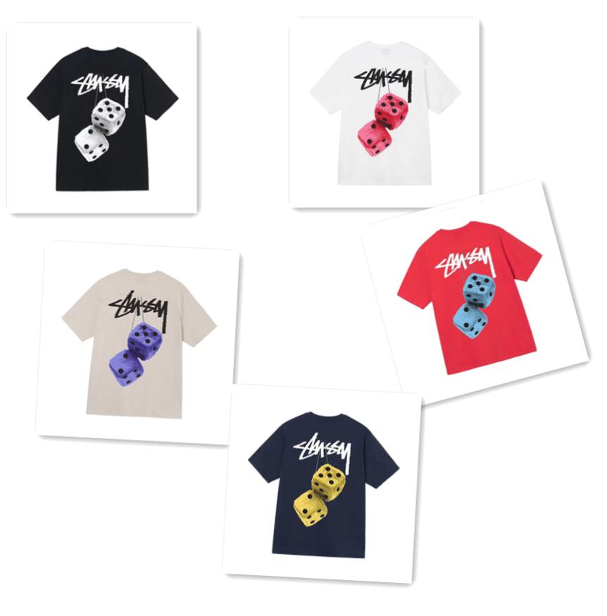 

2022 Summer new t shirts West Coast fashion brand stussi men and women lovers' cotton loose cotton short sleeve T-shirt