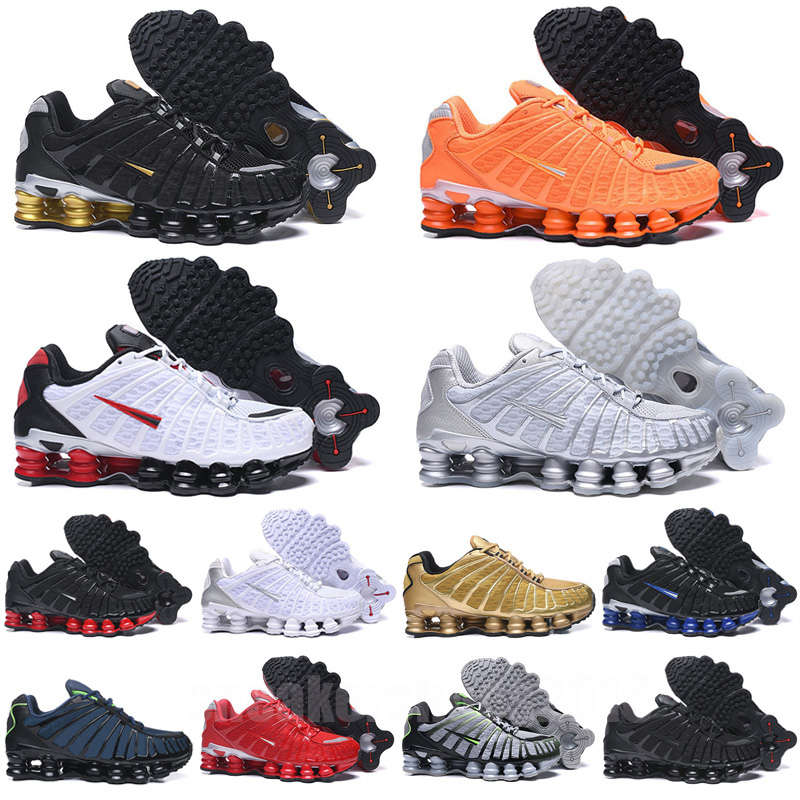 

2022 TL Shox men running shoes des chaussures outdoor trainers Enigma Triple Black White Speed Red Silver bullet Gold mens sport sneakers, Color 10