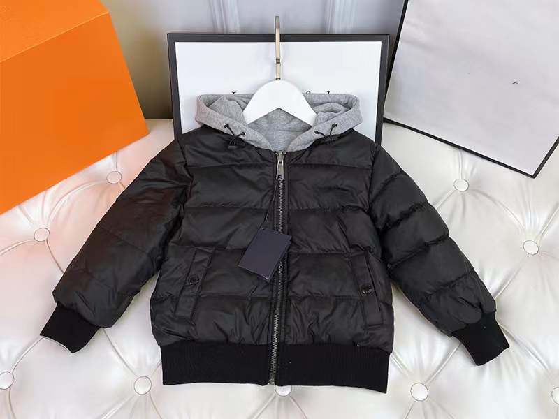 Baby Designer Clothes Down Coat 22 Autumn/Winter Style Fashion Double-sided Jacket Men's and Women's Add Cap Outwear White Eiderdown Wa