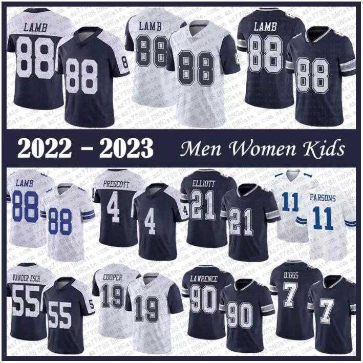 

Men Jersey Custom Mens Womens Kids CeeDee Lamb Jersey Dallas''Cowboys''11 Micah Parsons Trevon Diggs Dak Prescott Ezekiel Elliott Football Jerseys free, Color