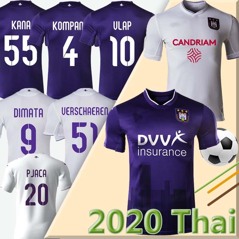 

20 21 RSC Anderlecht soccer jersey VERSCHAEREN 2020 2021 RSCA TREBEL home away Camiseta football shirt KOMPANY maillots de football PJACA, Andelaihete