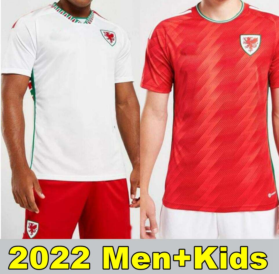 

2022 Wales Soccer Jerseys BALE WILSON ALLEN RAMSEY Mens 22 23 world National Team cup Rodon VOKES Home Football Shirt Short Sleeve Adult Uniforms fans player version, 22 23 away +epl