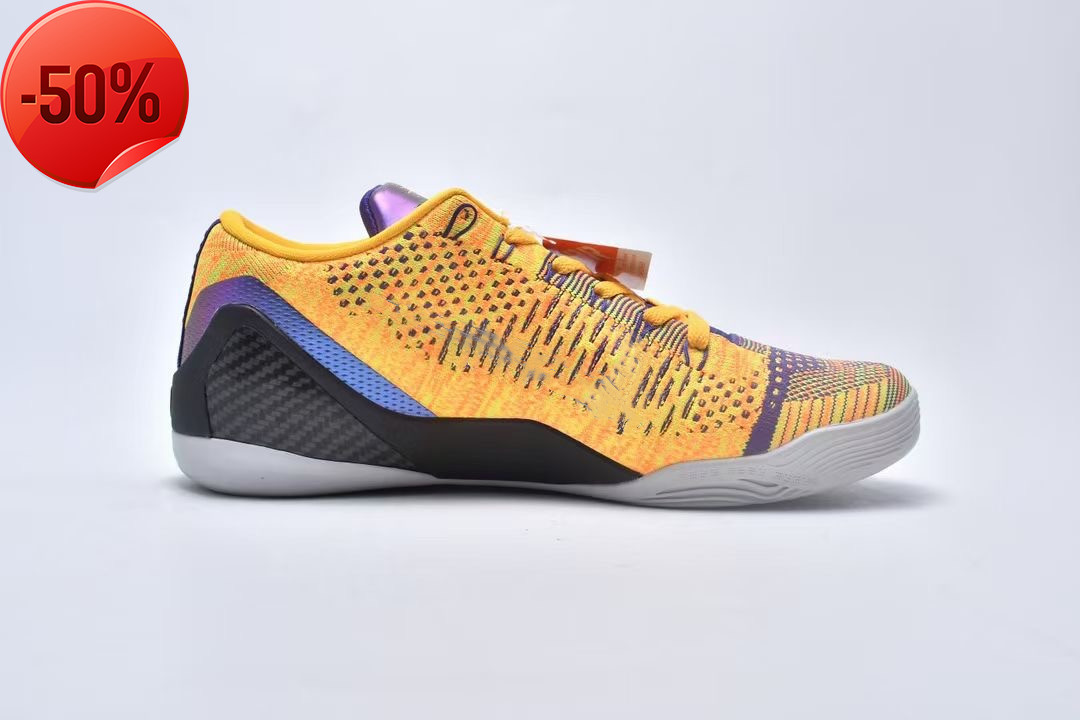 

Boots Mamba 9 Elite Low Purple Black Yellow Beethoven Men Basketball Shoes Top Quality 9s Sport Shoe Sneakers With Box, K15