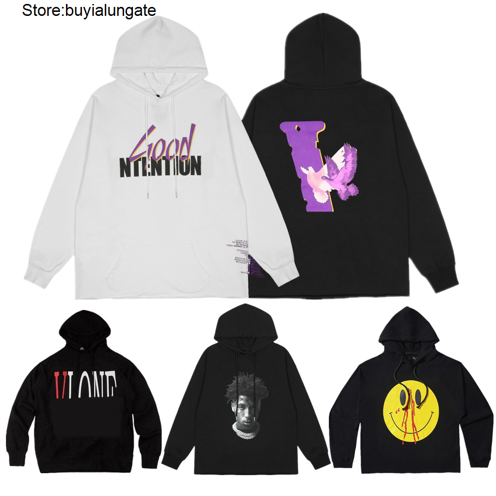 

Big V city night view hoodies sweater men and women vlones rest jacket Pullover Hoodie