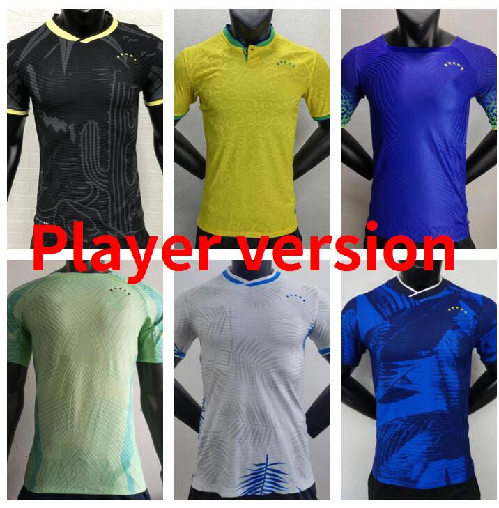 

22 23 Training BRASIL soccer jerseys Fans Player Version 2022 2023 camiseta de futebol BraziLS G.JESUS FIRMINO NERES COUTINHO JESUS MARCELO CASEMIRO football shirt