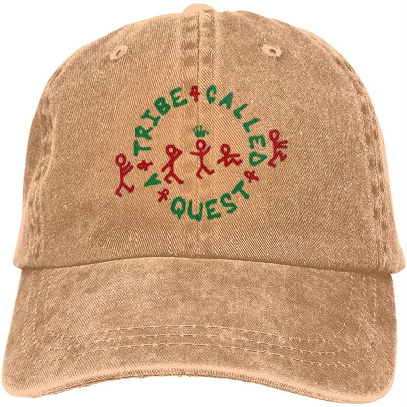 

Tribe Called Logo Sports Denim Cap Adjustable Snapback Casquettes Unisex Plain Baseball Cowboy Hat Black222G, Black