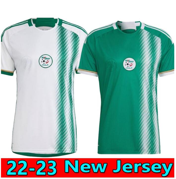 

maillot Algerie 2022 2023 Soccer Jersey Fans Algeria ATAL DELORT 22 23 BENNACER football shirt kits MAHREZ FEGHOULI uniforms men equipment, 2022 home