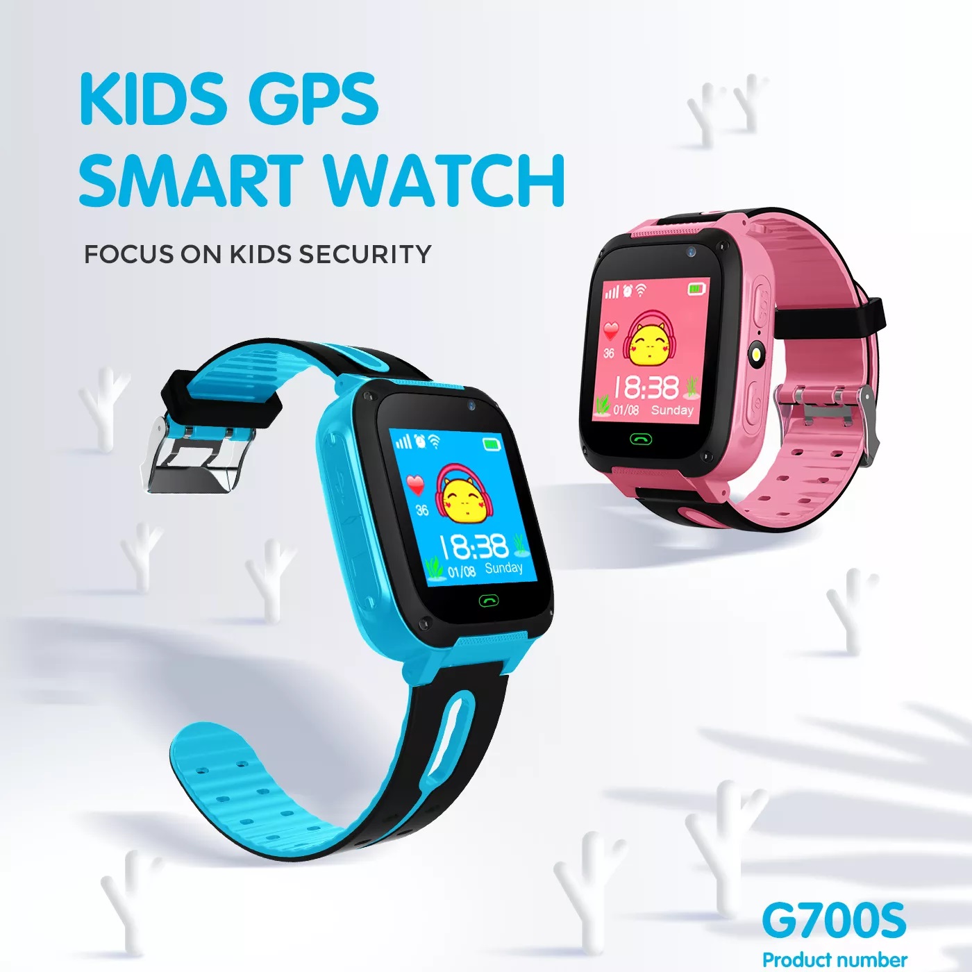 

2G Kid Smart Watch First mobile phone for kids with Camera and Flashlight