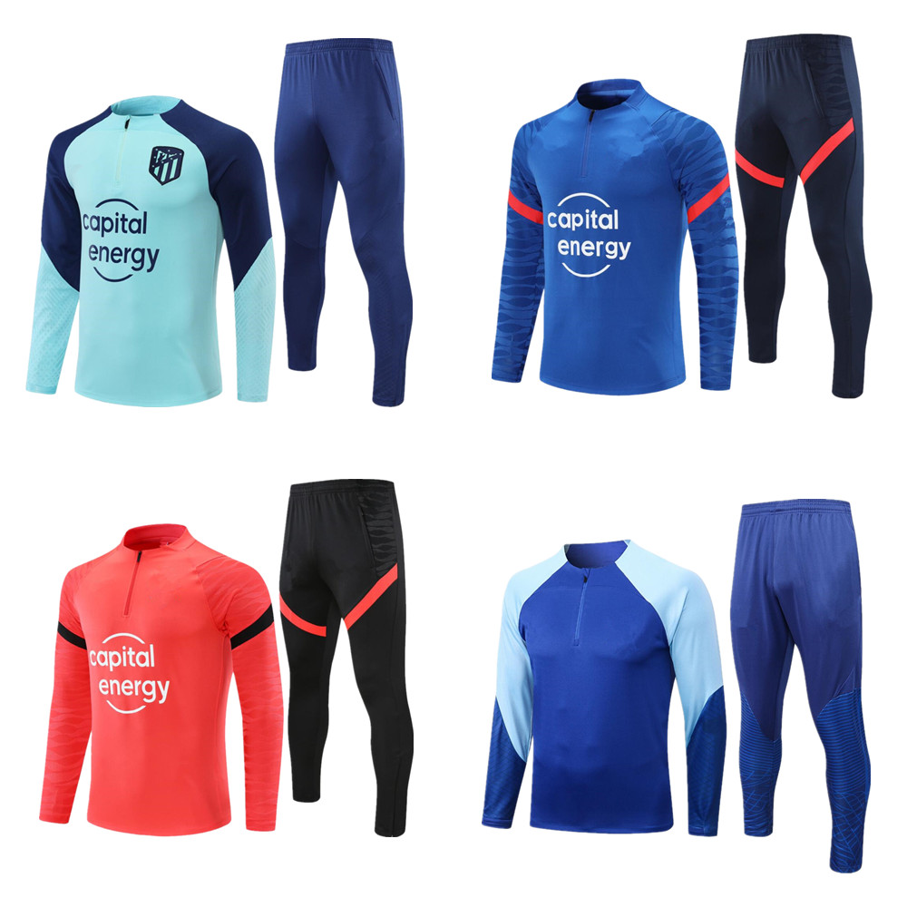 

2022 2023 SUAREZ Molina soccer Jerseys training suit 22/23 KOKE SAUL GRIEZMANN football jacket Long zipper tracksuit chandal