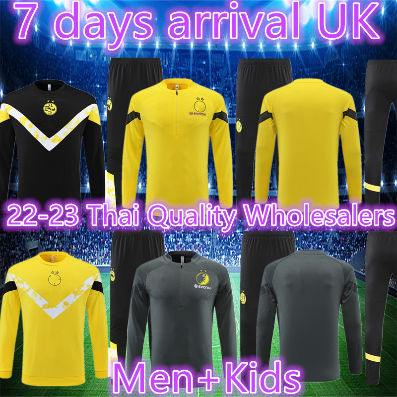 

Thai quality top 22 23 kids man Borussia adult tracksuit jacket Soccer Sets half zipper 2022 2023 Dortmund training suit football set Survetement men Tracksuit, Multi