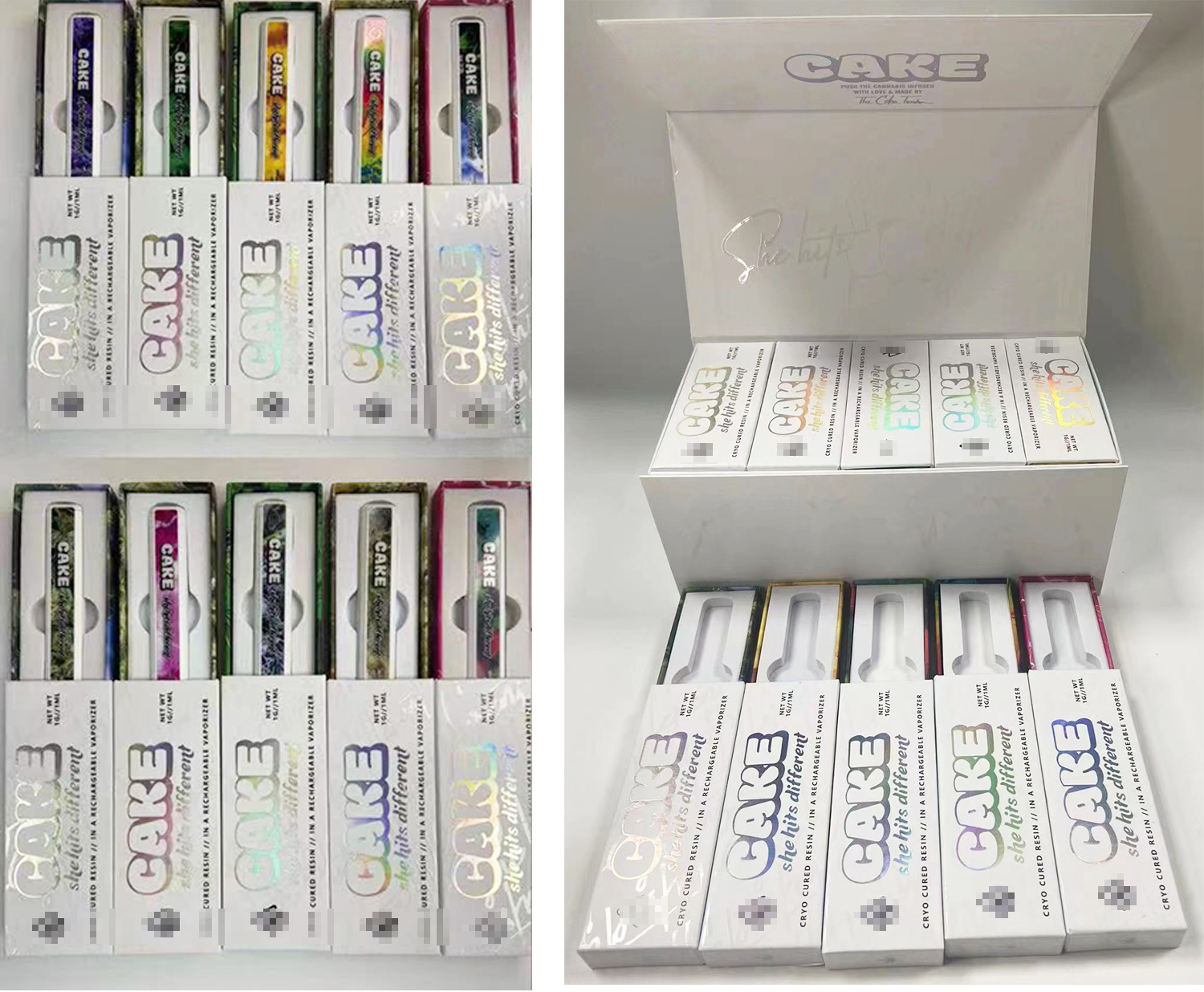 

Popular New Cake Disposable Vape Pen 280mAh Rechargeable Battery 1ml Starter Kit Vapes Cartridges Empty Oil Carts Device Pods Vaporizer Pod