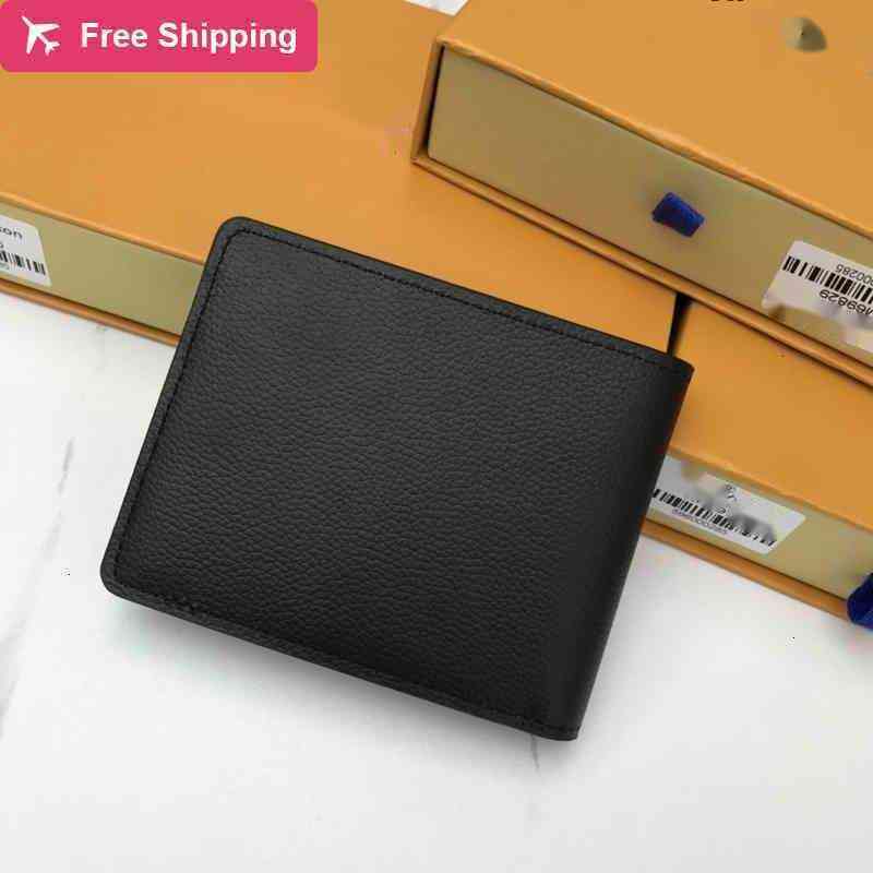 

Wallets MULTIPLE Luxury design M69829 short wallet men women's pocket Real Leather zipper card pack SLENDER coin Purse AMERIGO MARCO, Picture show