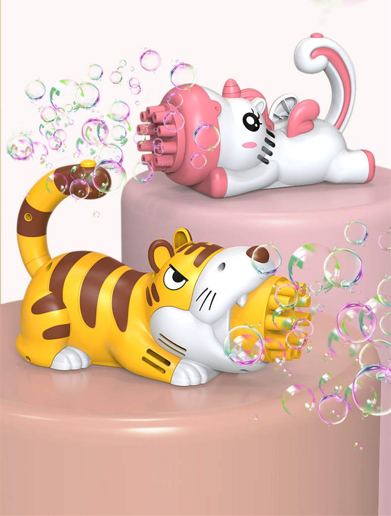 

Wholesale Bubble Guns Toys Hand-held Gatlin String Color Lights Electric Pawpaw Playing Small Light Fans Cartoon Toy Children's Gifts Bubble Gun Machine