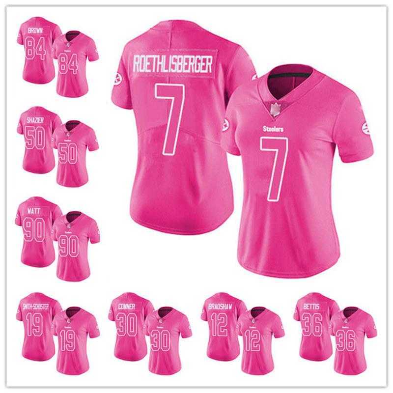 

Jersey Pittsburgh''Steelers''WOMEN Football Watt Pink Rush''nfl, 16