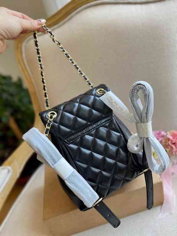 

CC Bag Shopping Bags 2022 Wholesale Classic French Retro Backpacks Ladies Fashion Flap Chains Diamond Lattice Quilted Outdoor Sacoche Design, #5
