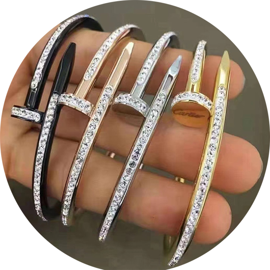 

High Quality Designer Bangle stainless steel sliver buckle Bracelet Fashion Jewelry Men and Women bracelets Luxury Gold Mens Bracelets Never Fade Not Allergic