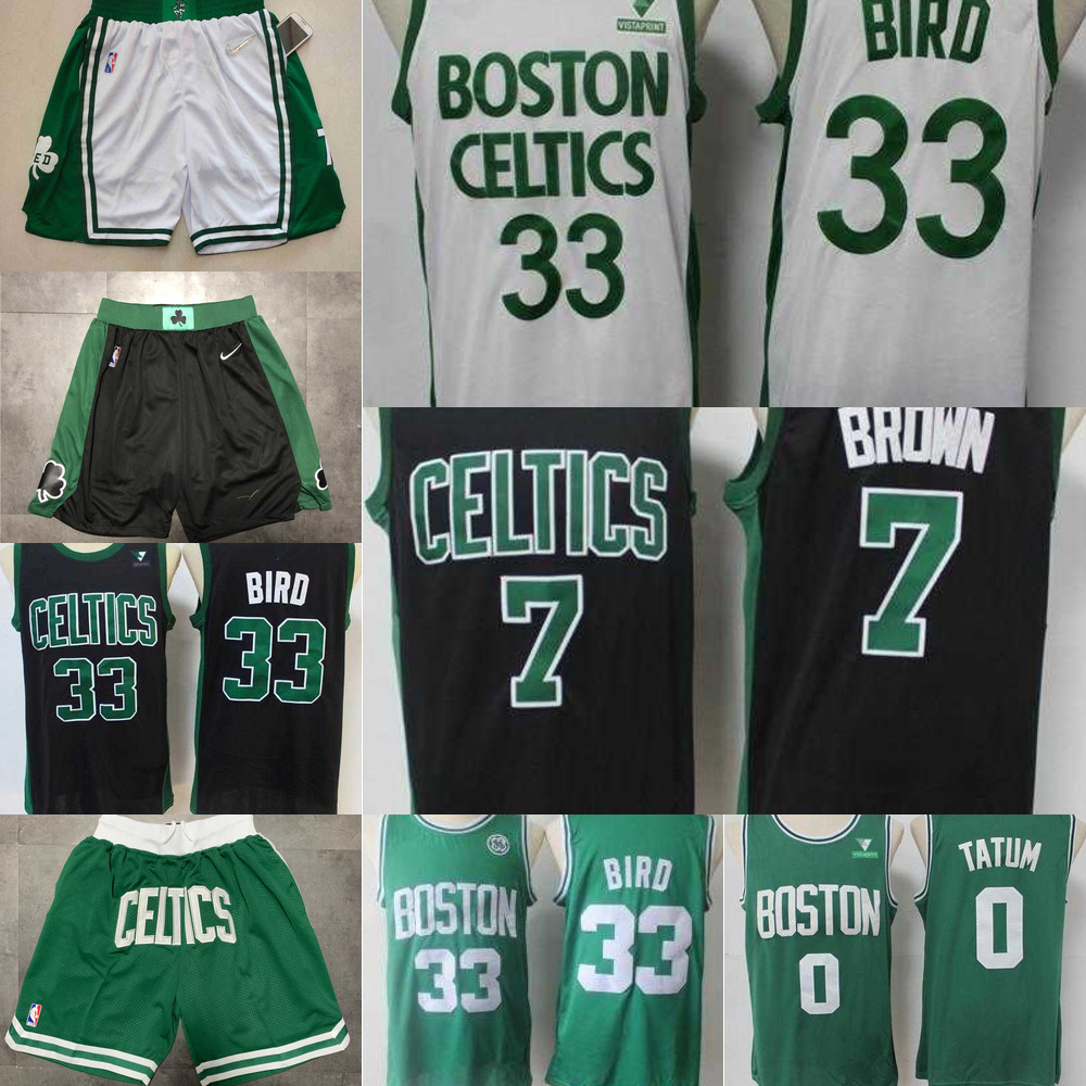 

Jersey Basketball''nba''Boston''Celtics''MEN Larry 33 Bird Kemba 8 Walker Jayson 0 Tatum Jaylen 7 Brown Shorts Black, Color