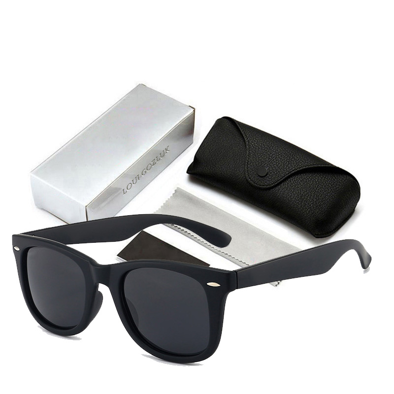 Wayfarer Men Rays Sunglasses polarized Lenses Black Vintage Frame Eyewear Sun Glasses Oculos De Sol With Box And Logo